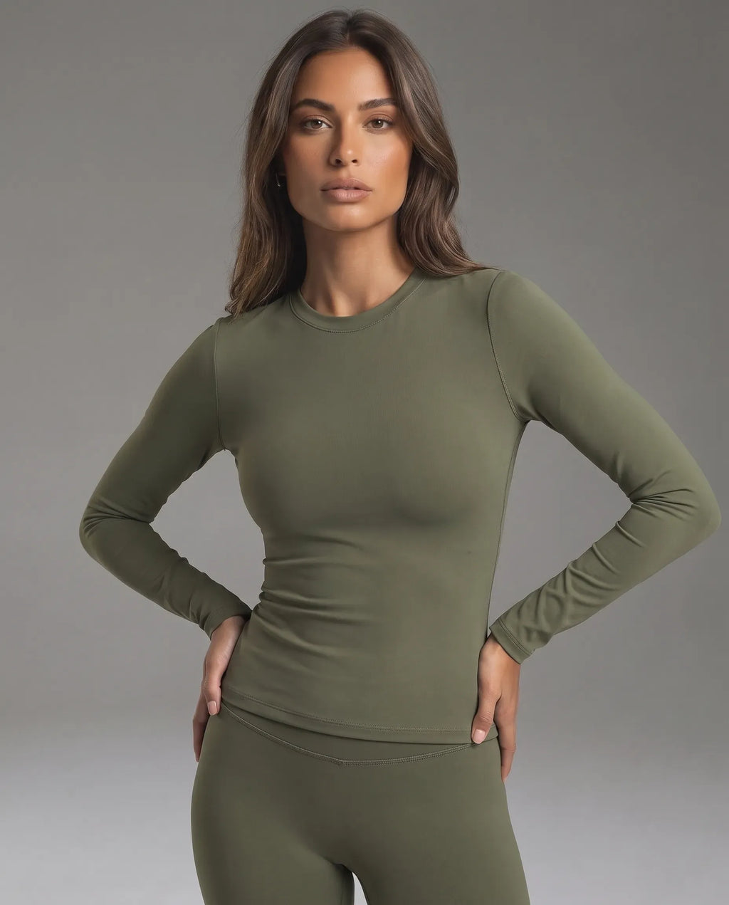 Essential Long Sleeve - Moss Green